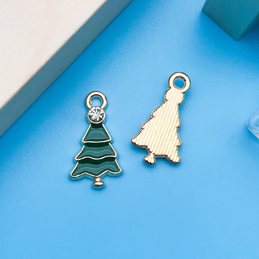 Wholesale Drip Oil Green Cartoon Plant Animal Alloy DIY Necklace Bracelet Pendant